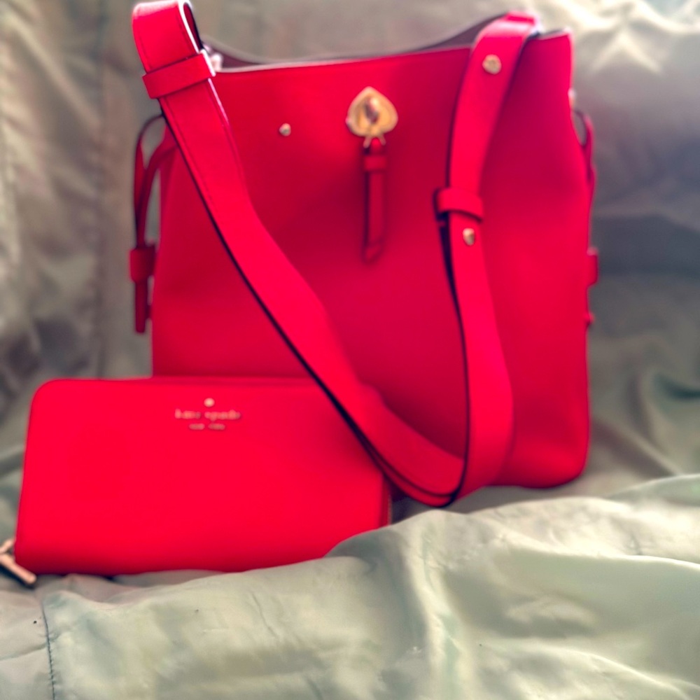 Kate spade bucket bag and wallet